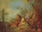 Pater, Jean-Baptiste Soldiers'Etape France oil painting artist